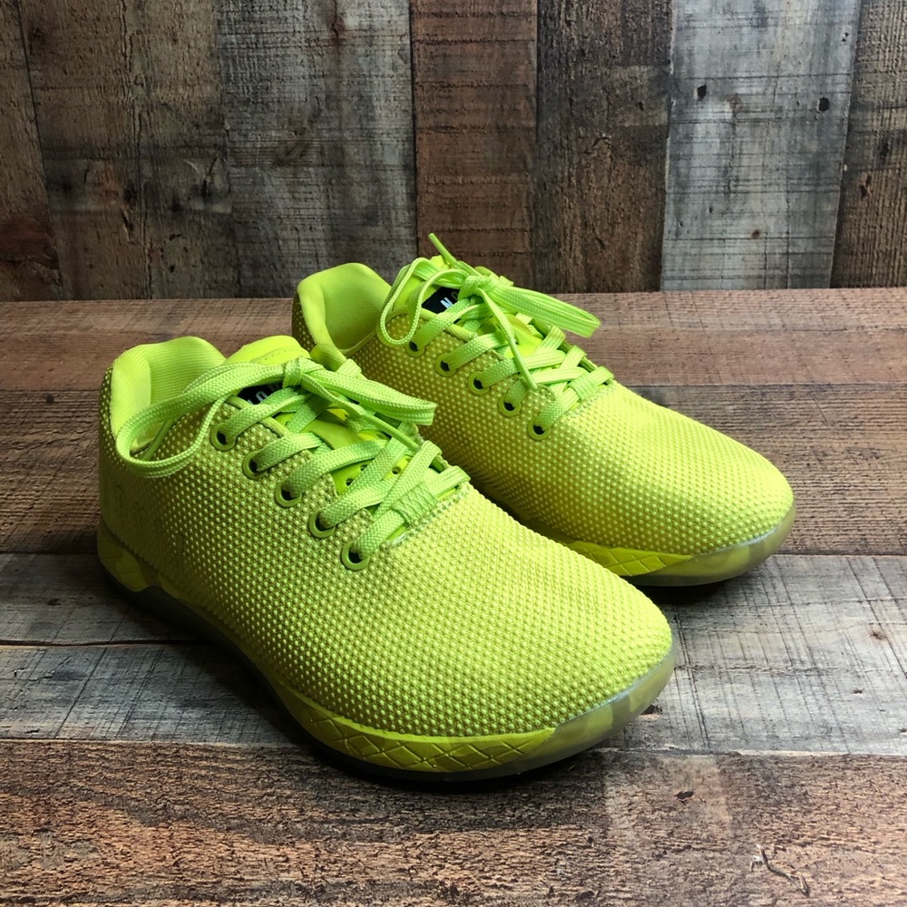 NoBull Superfabric Yellow Cross Trainer Athletic Shoes Men Size 6.5 Women Sz 8